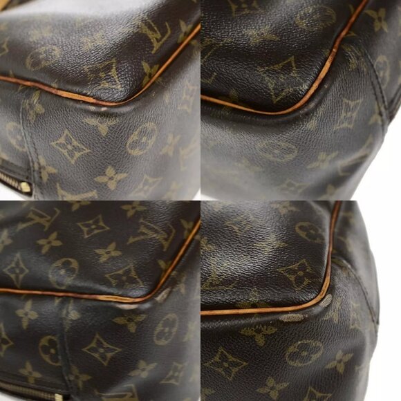 LOUIS VUITTON LV Logo Deauville Hand Bag Monogram Leather Brown - Picture 7 of 16
